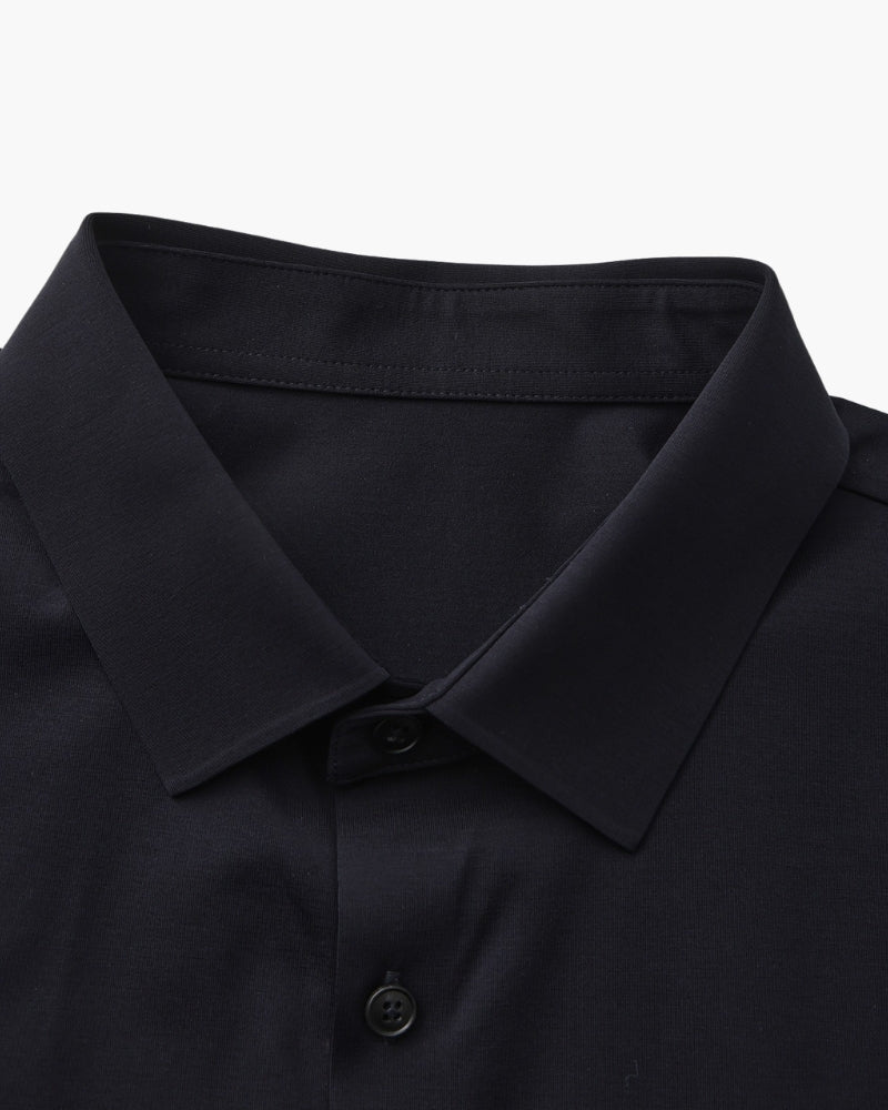 Chemise ajustée en coton extensible – vue 3
