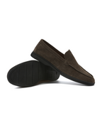 Mocassins premium en daim à semelle noire – vue 4