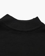 Pull essentiel côtelé à col montant – vue 3