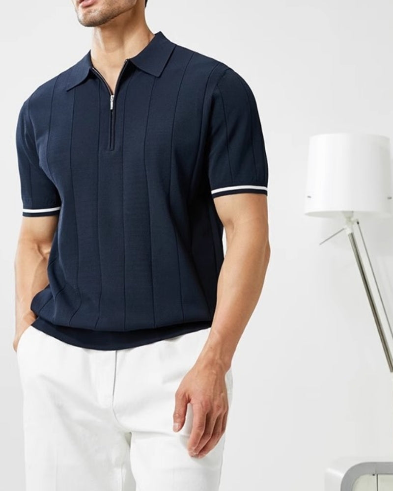 Polo Signature à liseré contrastant – vue 4