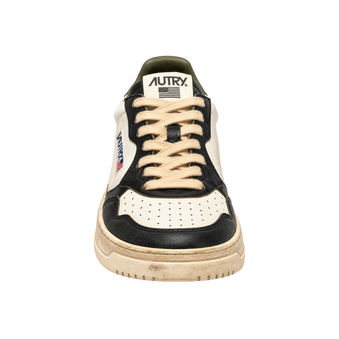 Autry Super Vintage Low | Blanc / Noir / Olive | SV46