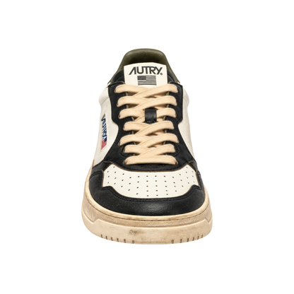 Autry Super Vintage Low | Blanc / Noir / Olive | SV46