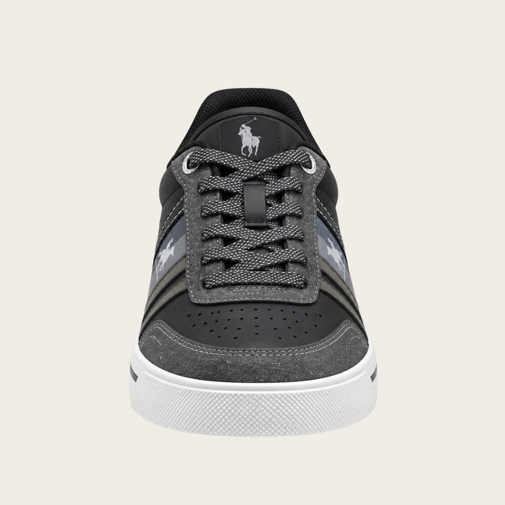 U.S. Grand Polo Stripe Baskets — Noir/Gris