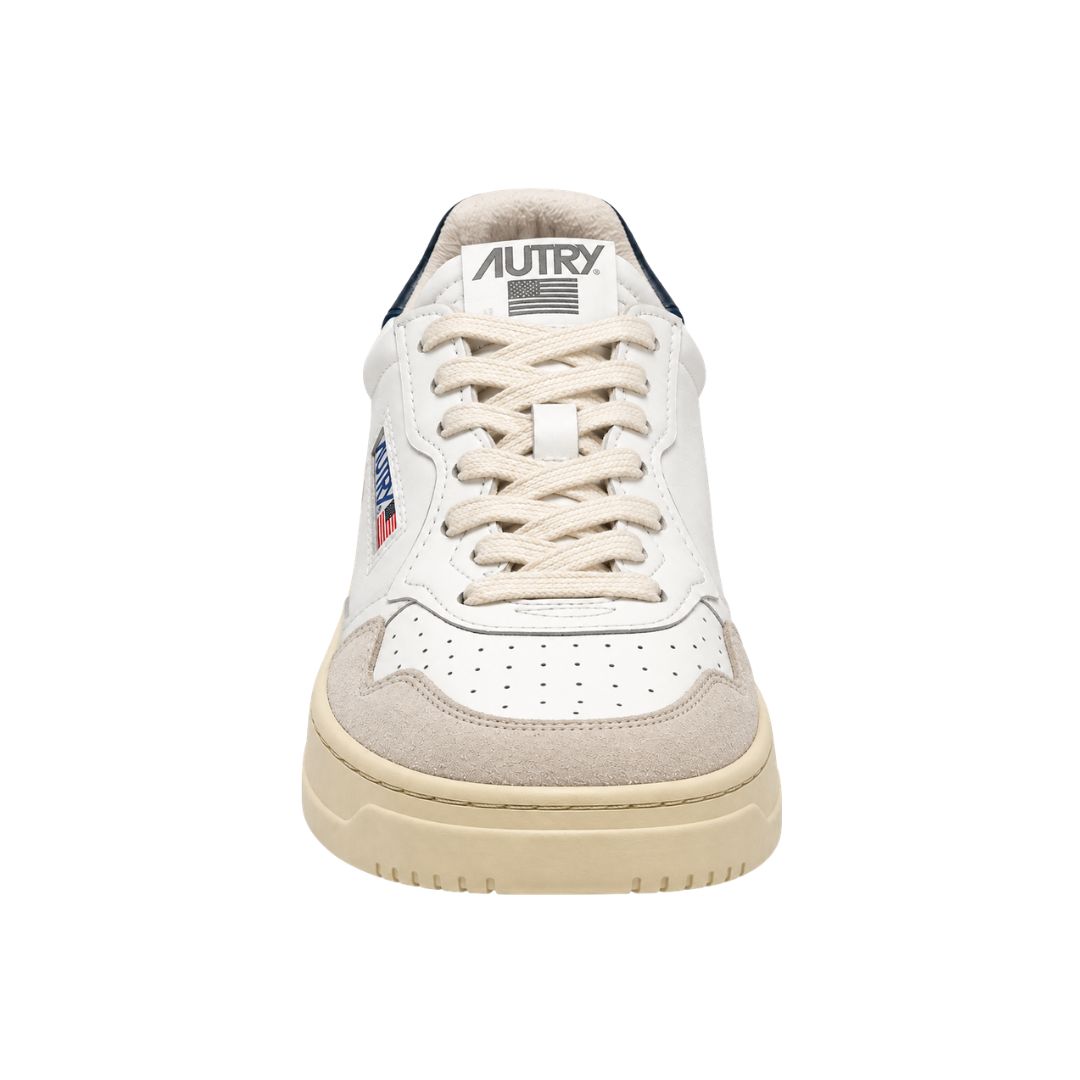 Autry Medalist Low | Blanc / Bleu marine | LS28