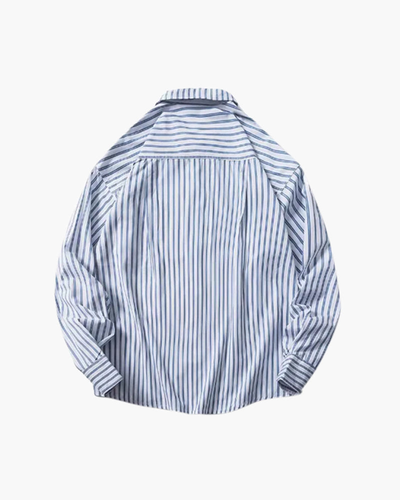 Chemise rayée oversize – vue 4