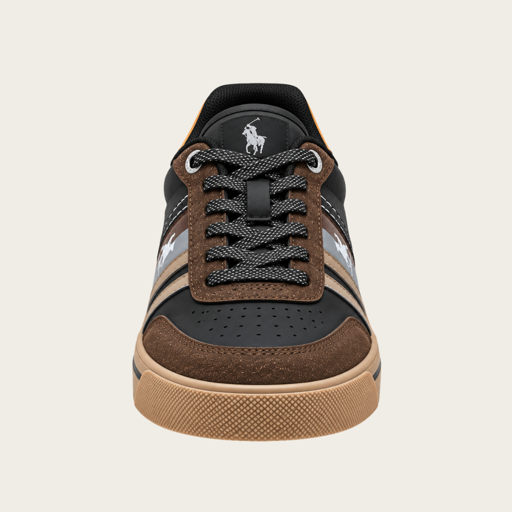 U.S. Grand Polo Stripe Baskets — Noir/Marron