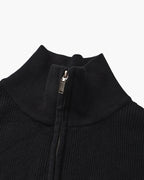 Pull raffiné en maille à demi-zip – vue 3