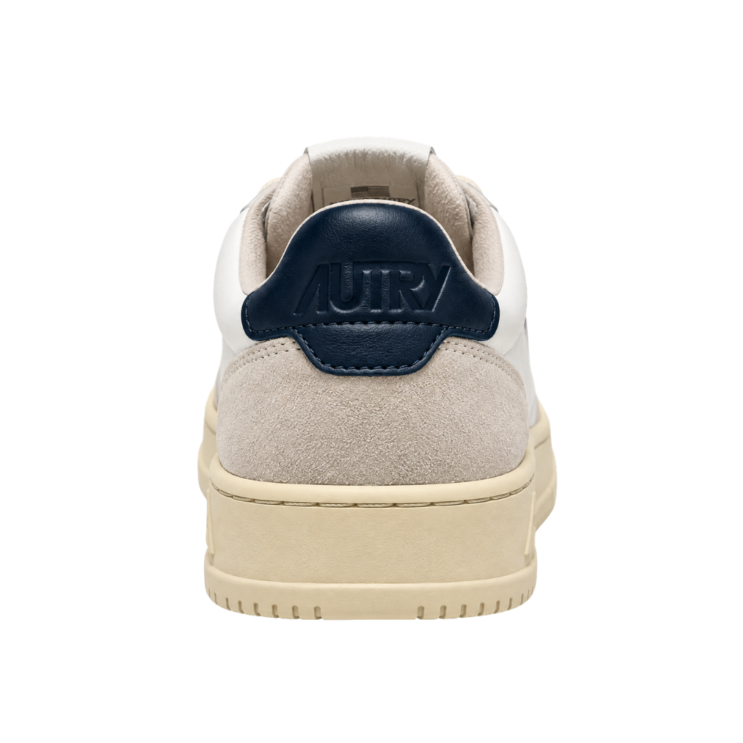 Autry Medalist Low | Blanc / Bleu marine | LS28