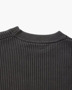Pull col rond en maille côtelée – vue 10
