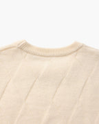 Pull col rond en maille losange – vue 4