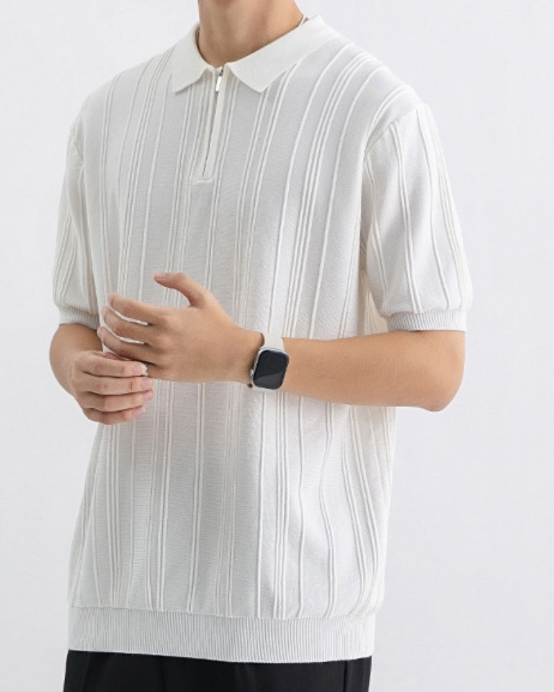Polo Signature zippé – vue 2