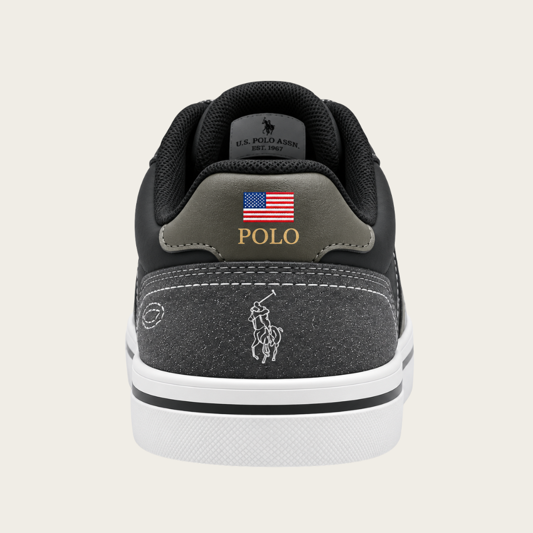 U.S. Grand Polo Stripe Baskets — Noir/Gris