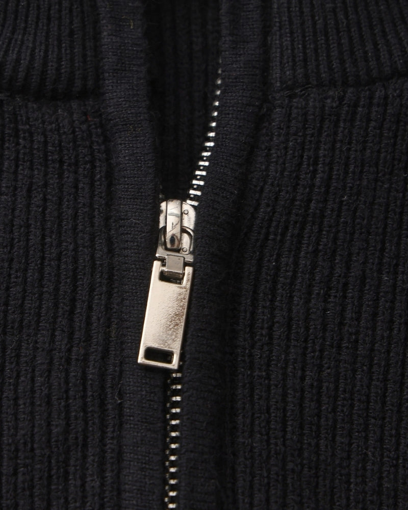 Pull raffiné en maille à demi-zip – vue 4