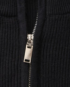 Pull raffiné en maille à demi-zip – vue 4