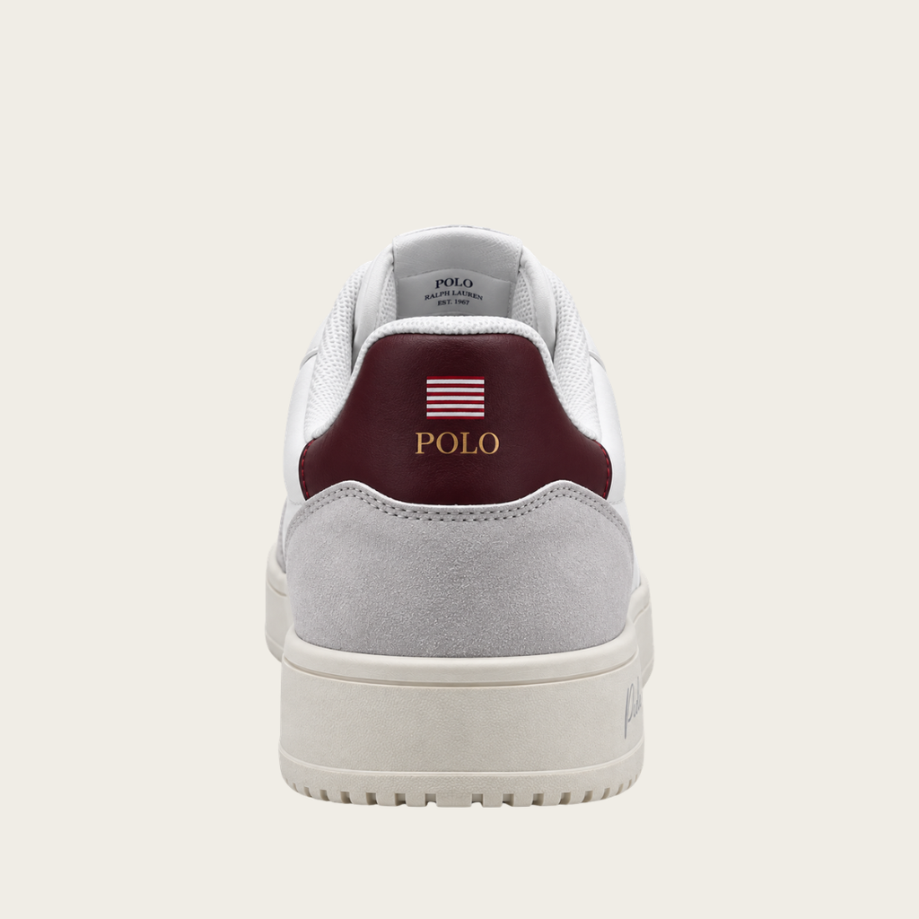 U.S. Grand Polo Court Baskets — Blanc/Bordeaux