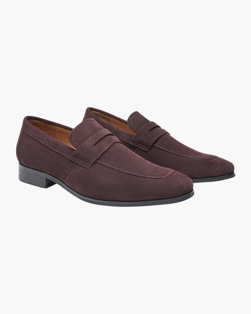 Mocassins penny en daim – vue 4