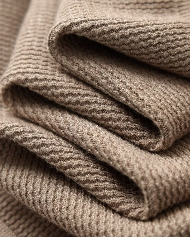 Pull polo texturé en maille – vue 6