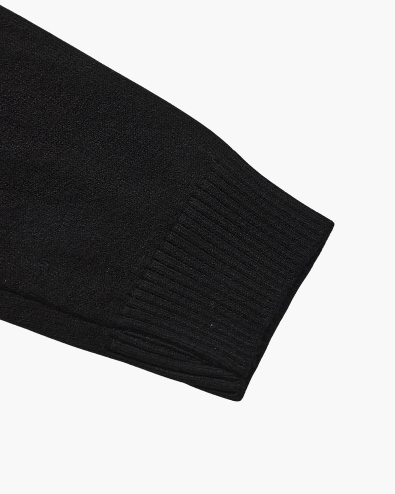 Pull essentiel côtelé à col montant – vue 5
