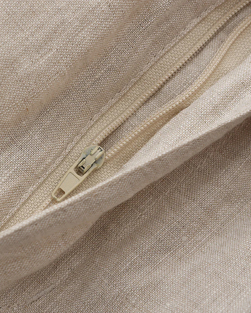Short Casablanca premium en lin – vue 10