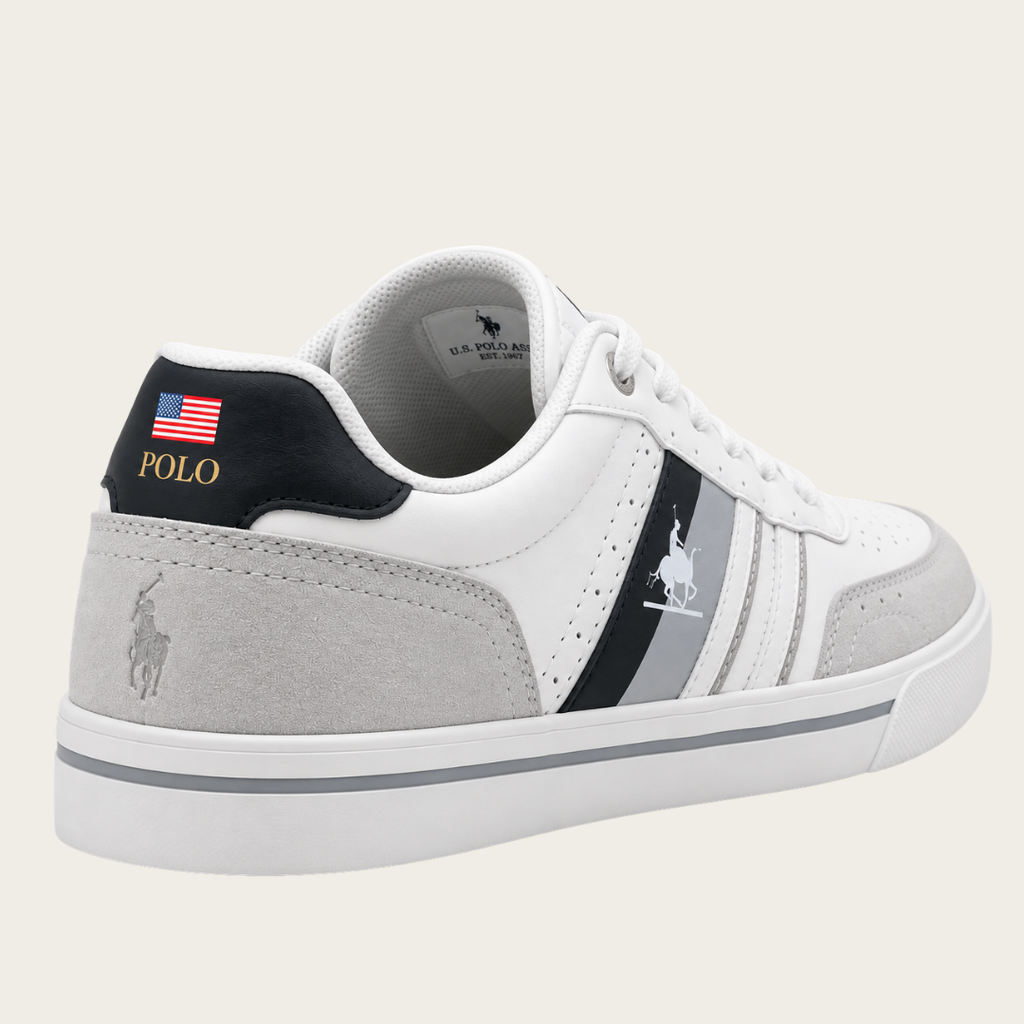 U.S. Grand Polo Stripe Baskets — Blanc