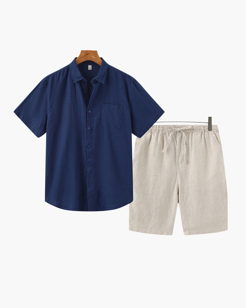 Ensemble en lin avec short – vue 5