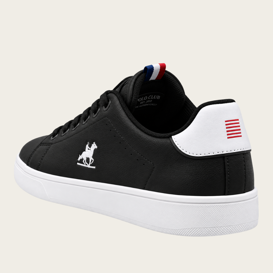 U.S. Grand Polo Classic Baskets — Noir/Blanc