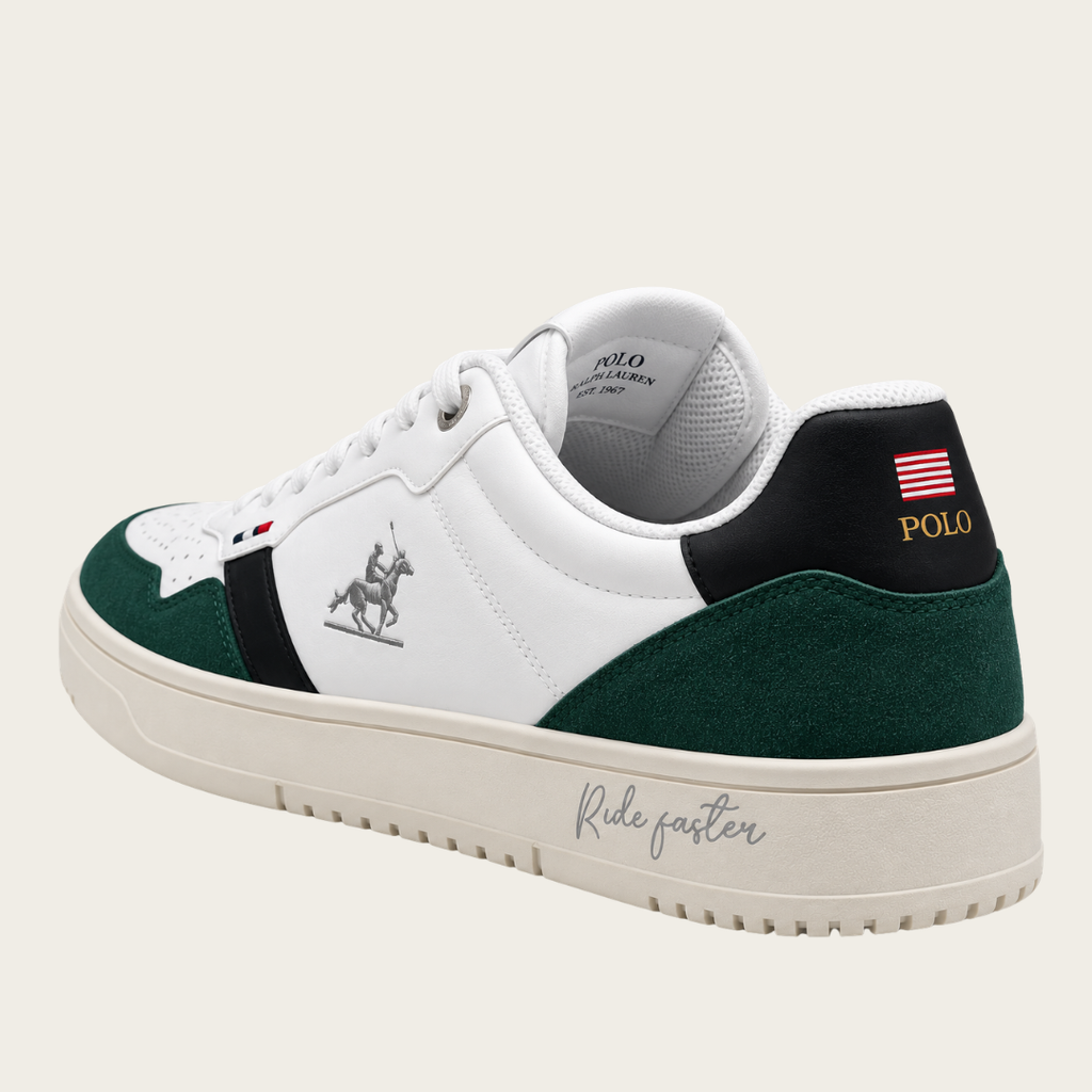U.S. Grand Polo Court Baskets — Blanc/Vert