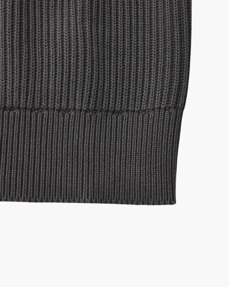 Pull col rond en maille côtelée – vue 12