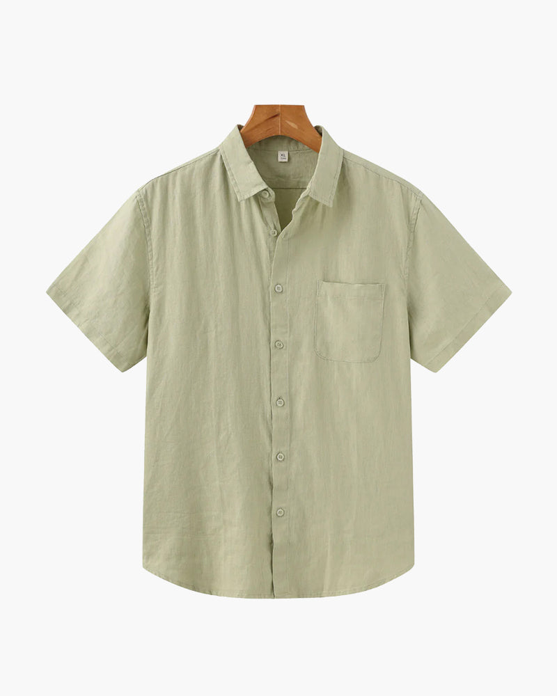 Chemise Cape Town en lin à manches courtes – vue 8