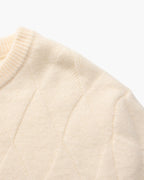 Pull col rond en maille losange – vue 6