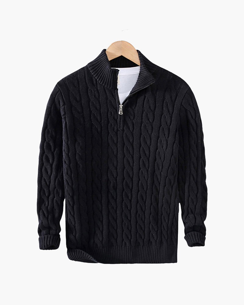 Pull Verbier à demi-zip – vue 9