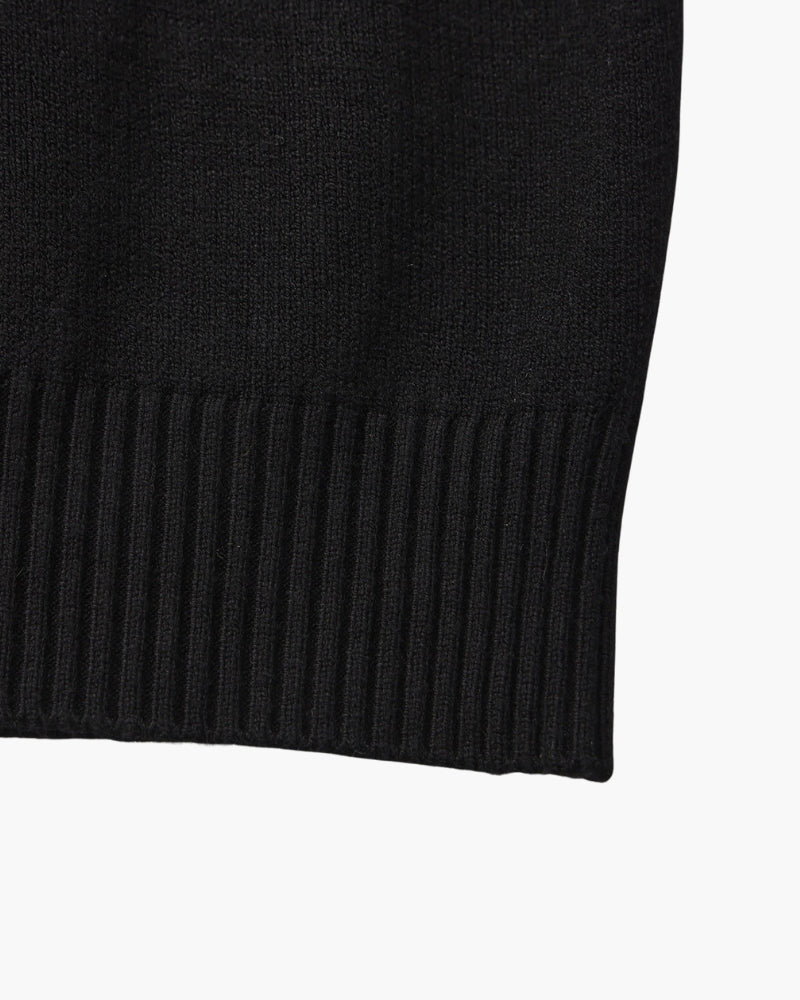 Pull essentiel côtelé à col montant – vue 6