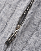 Pull tissé 100 % cachemire à demi-zip – vue 13