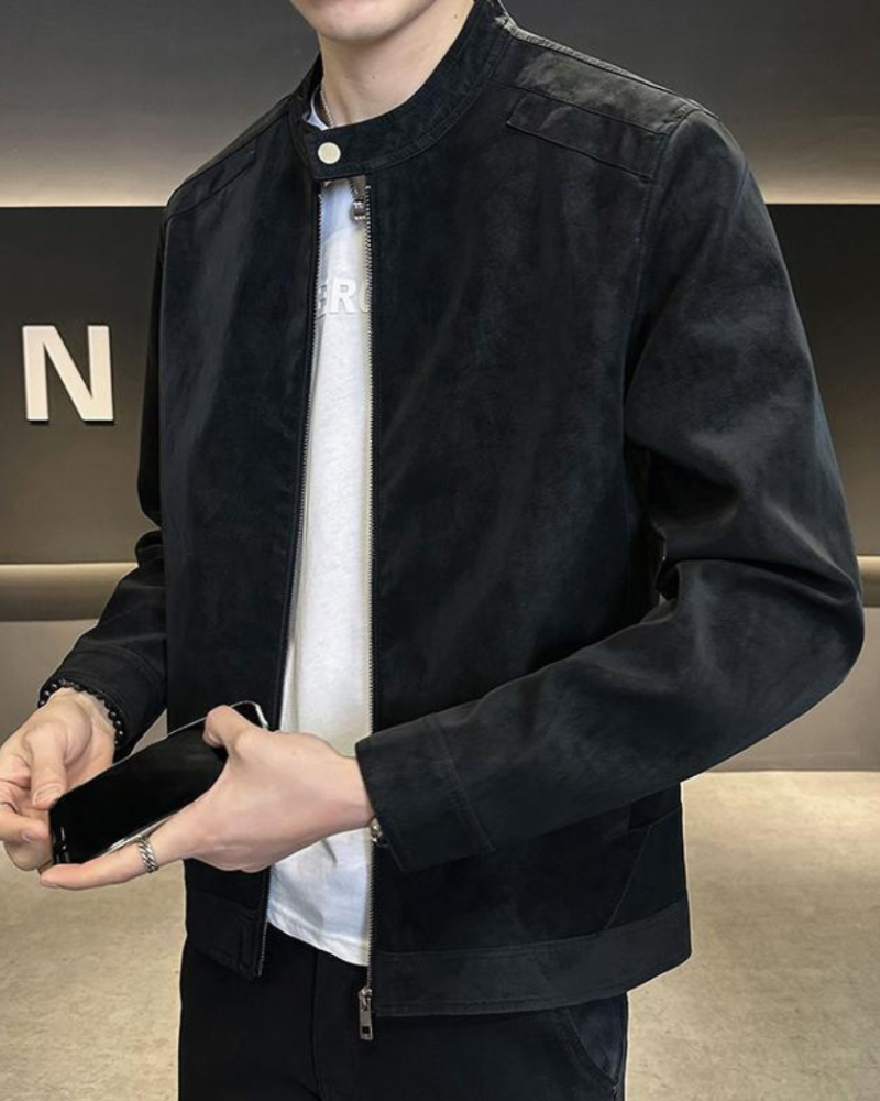 Veste Estate en cuir suédé – vue 2