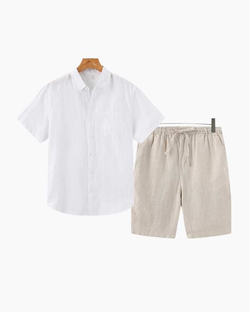 Ensemble en lin avec short – vue 7