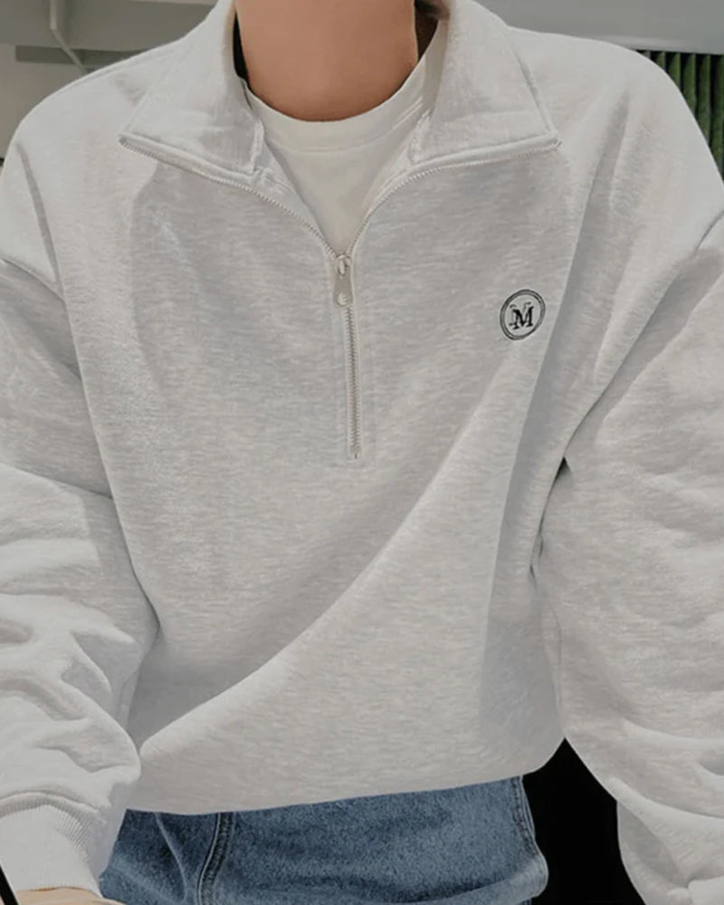 Pull Miami zippé en coton – vue 6