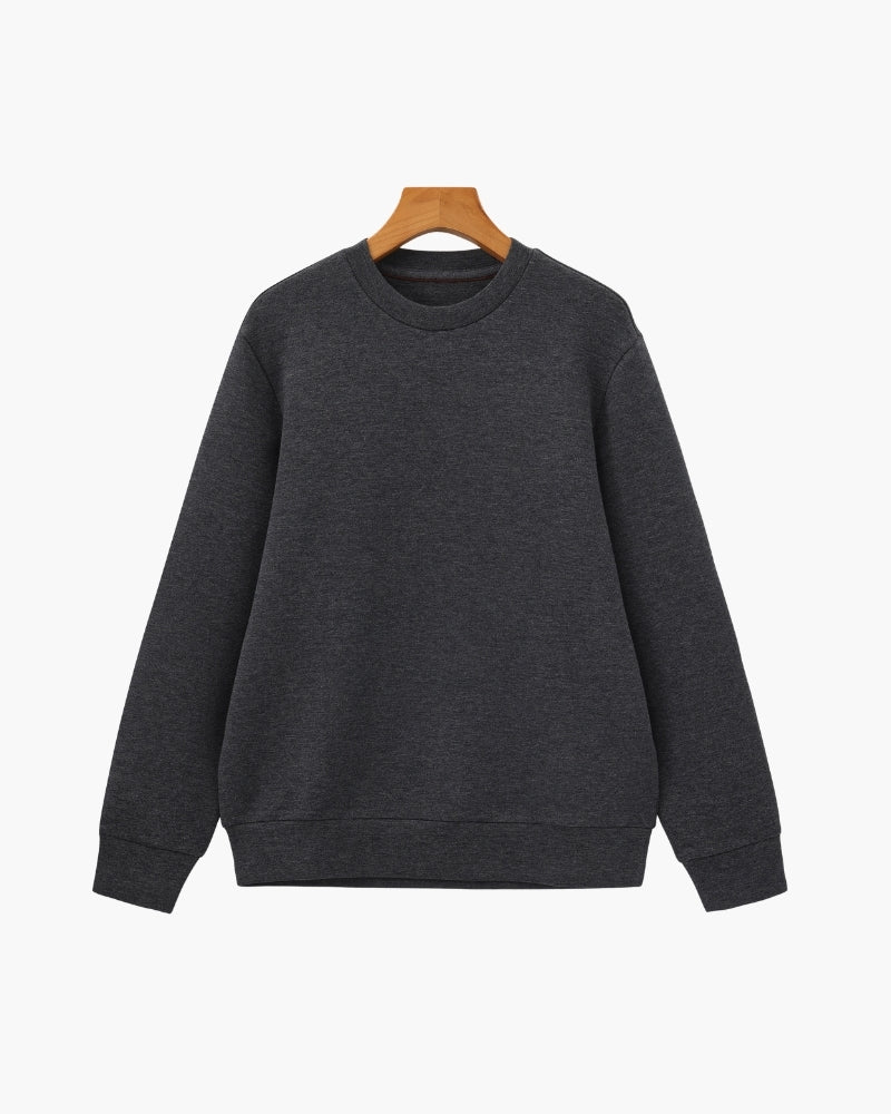 Sweat classique col rond en mélange de modal – vue 2