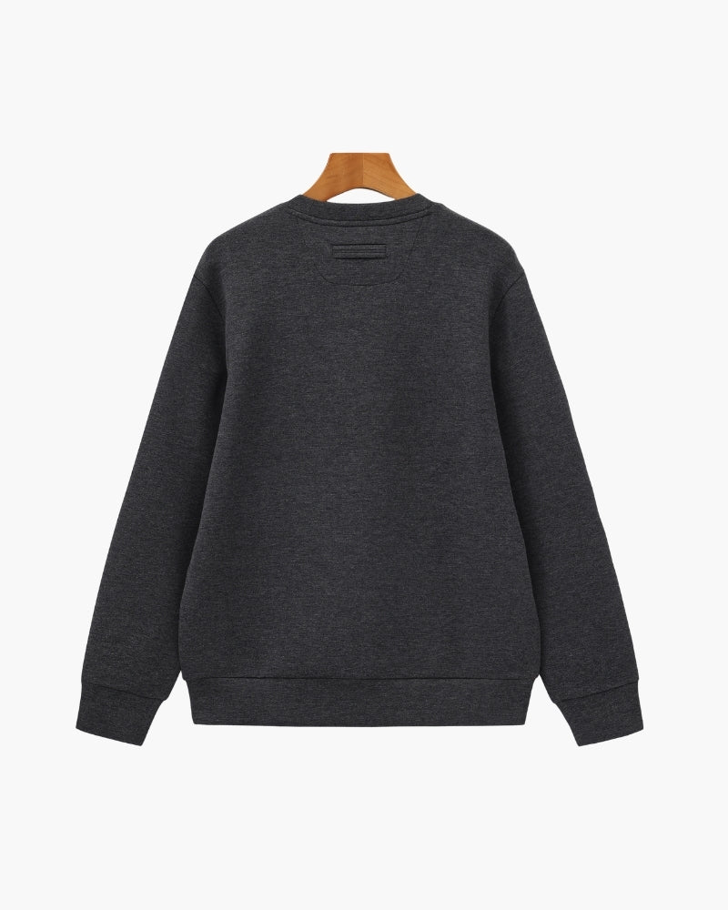 Sweat classique col rond en mélange de modal – vue 9