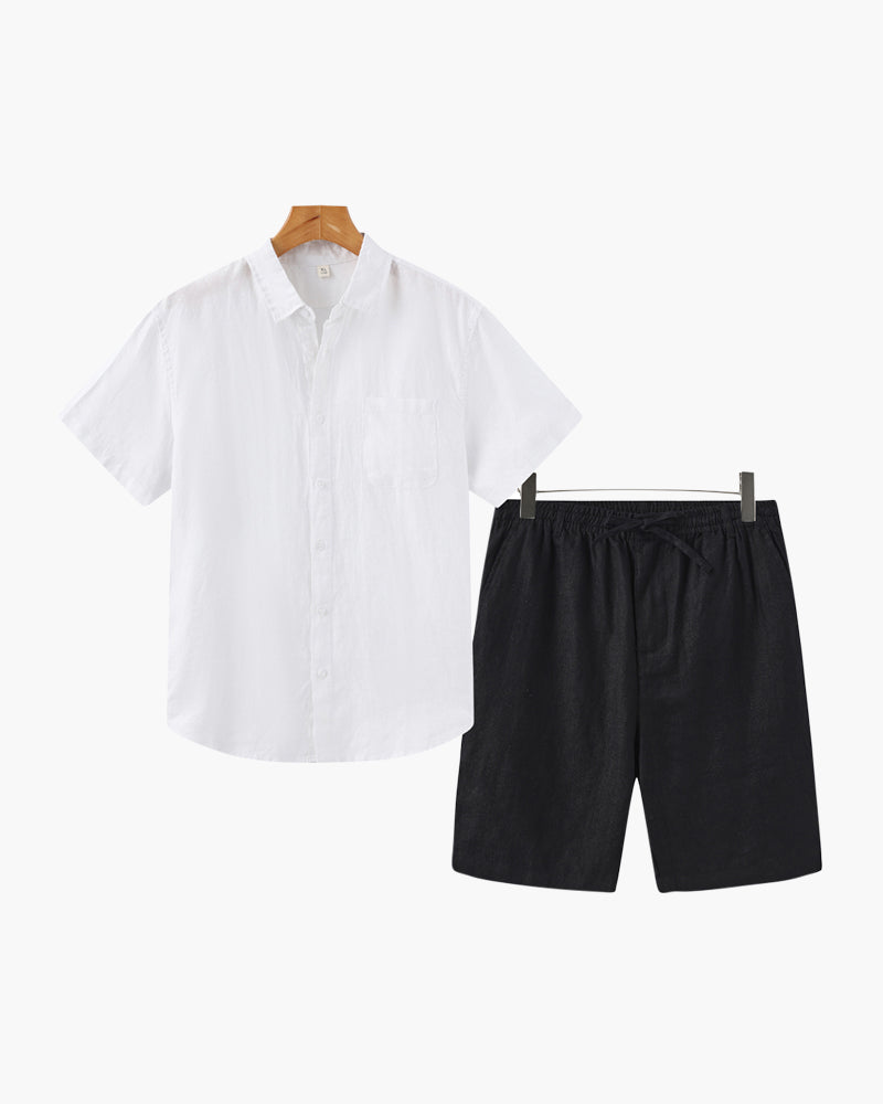 Ensemble en lin avec short – vue 8