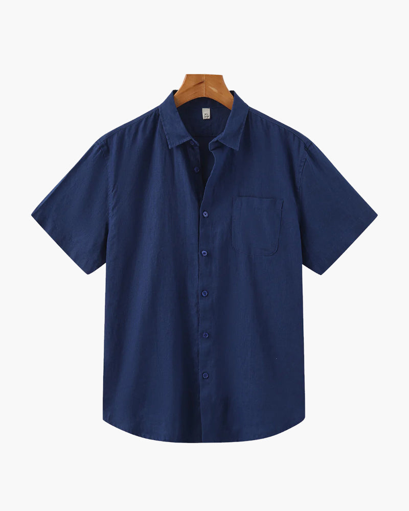 Chemise Cape Town en lin à manches courtes – vue 10