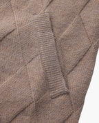 Cardigan Heritage zippé en maille losange – vue 9