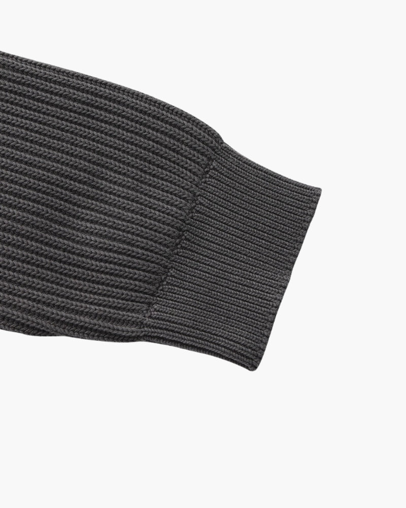 Pull col rond en maille côtelée – vue 14