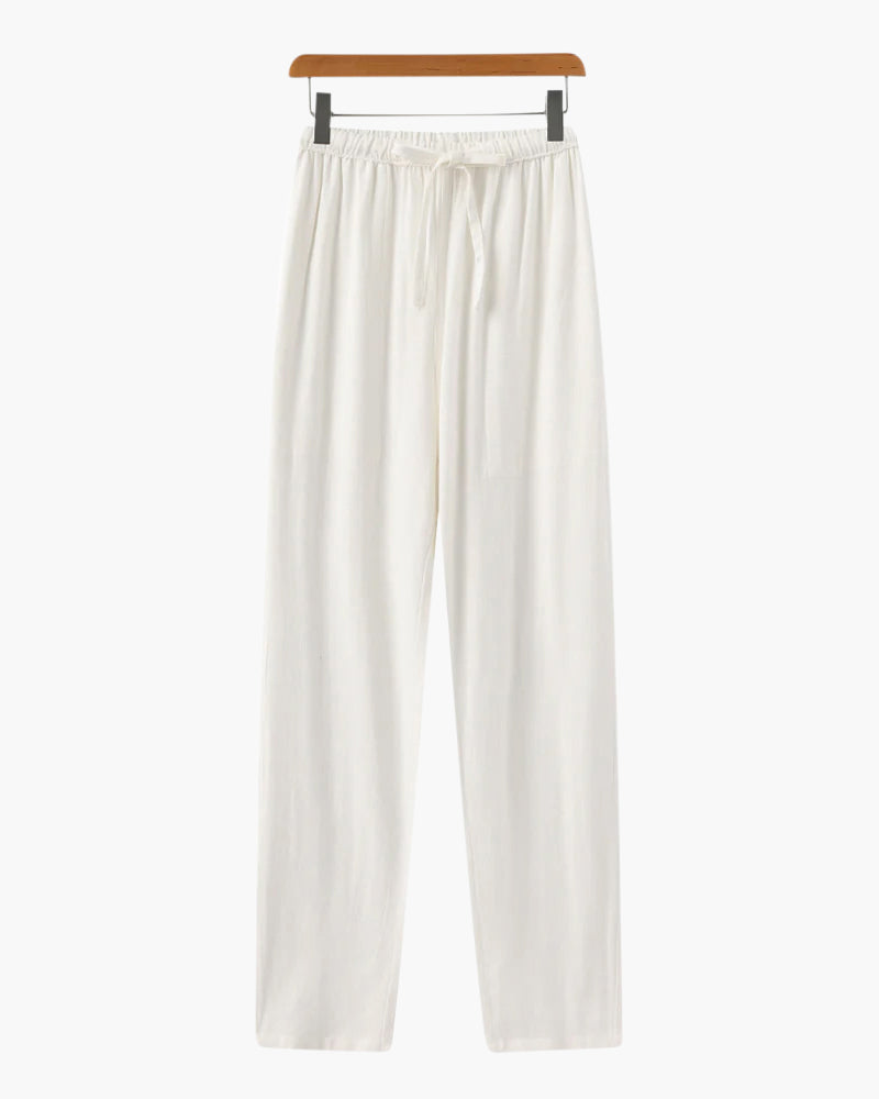 Pantalon Marrakech en lin coupe ajustée – vue 8