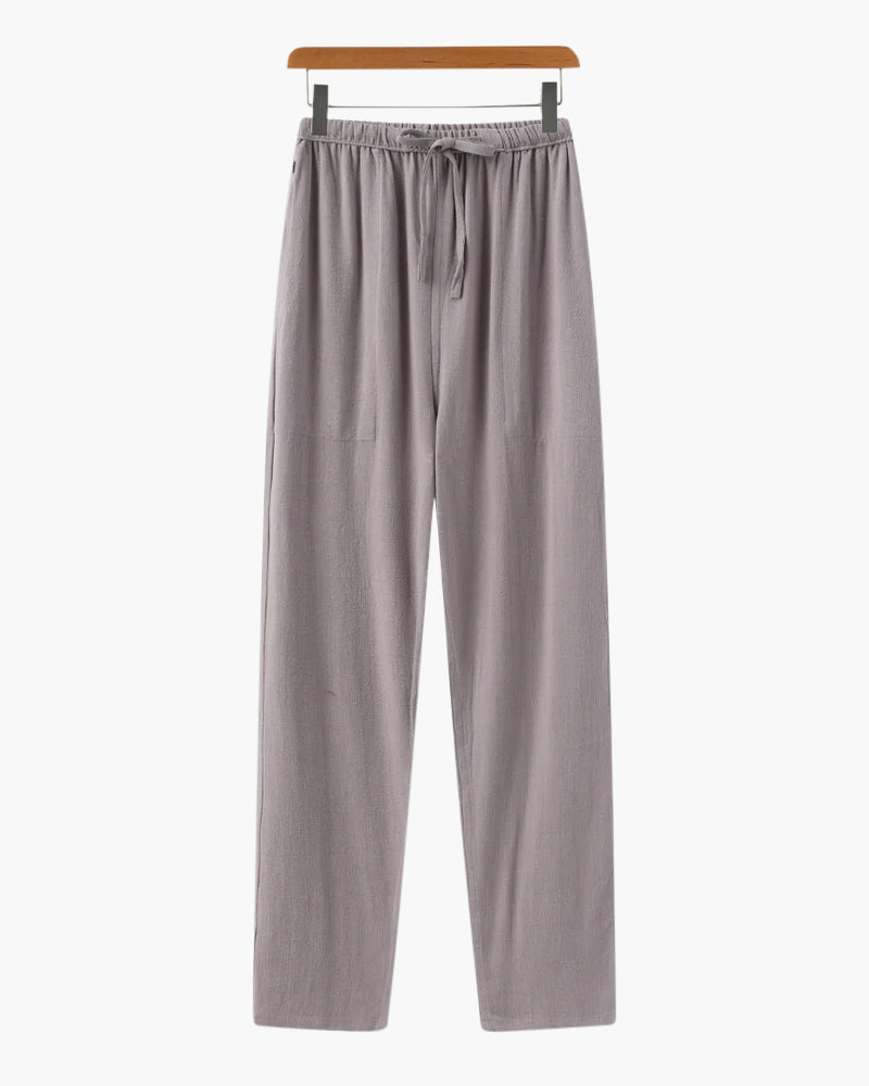 Pantalon Marrakech en lin coupe ajustée – vue 9