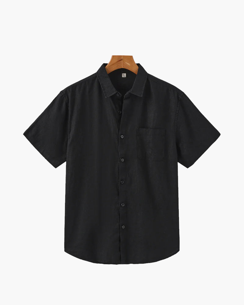Chemise Cape Town en lin à manches courtes – vue 12