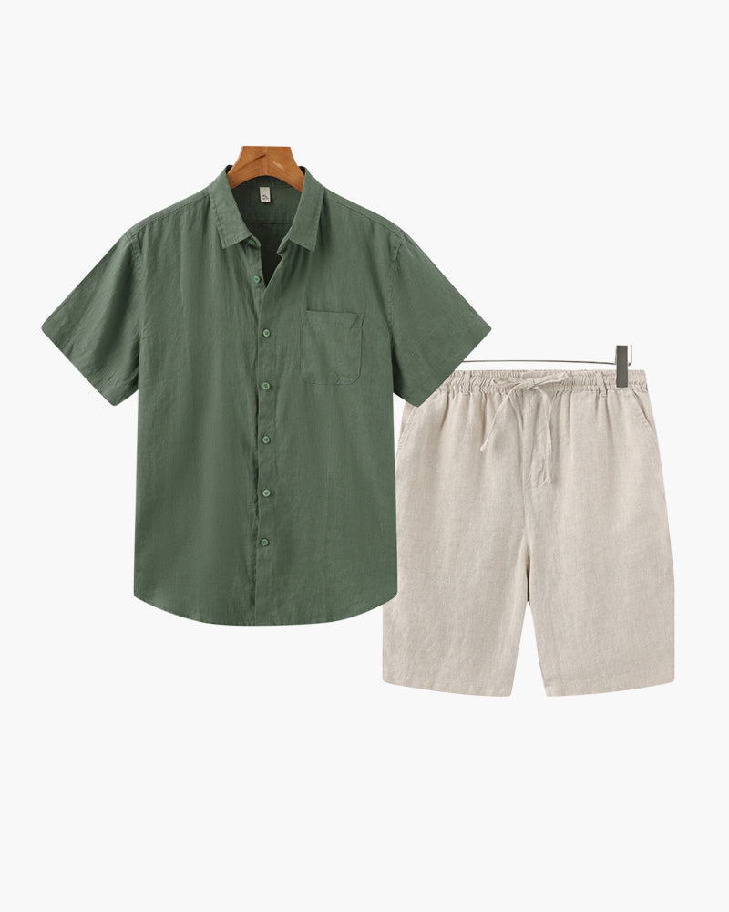Ensemble en lin avec short – vue 9