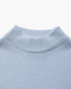 Pull essentiel côtelé à col montant – vue 9