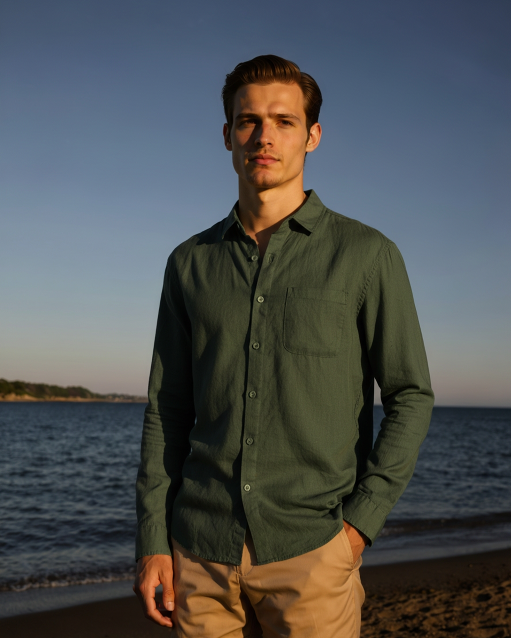 Chemise Cape Town 100 % lin – vue 8