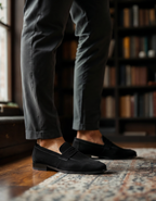 Mocassins penny en daim – vue 3