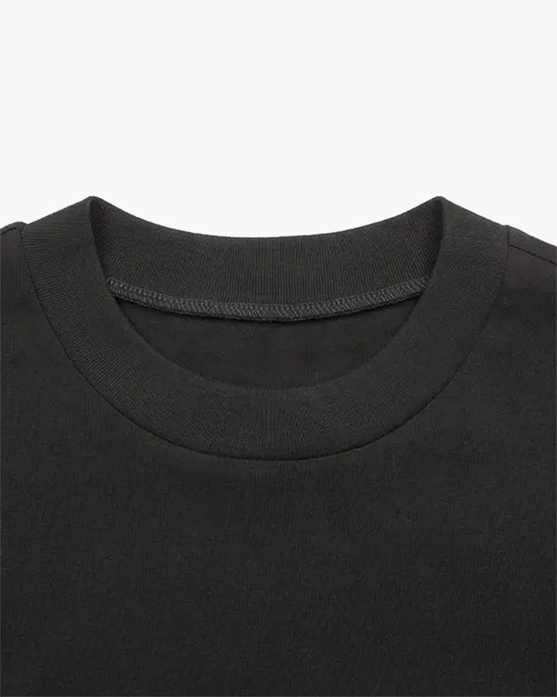 T-shirt uni raffiné – vue 3